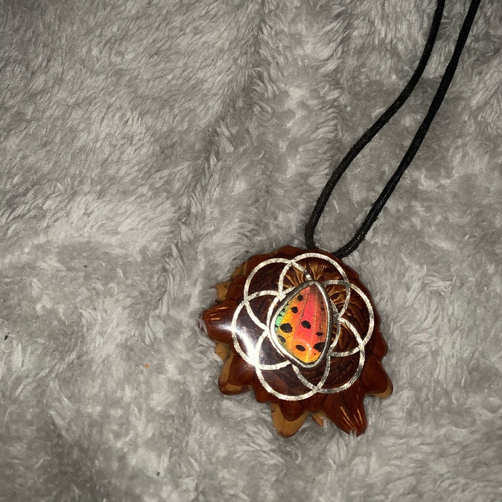 Third eye butterfly pine cone